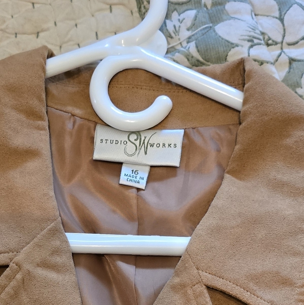 Tan Women's Jacket - Picture 3 of 3
